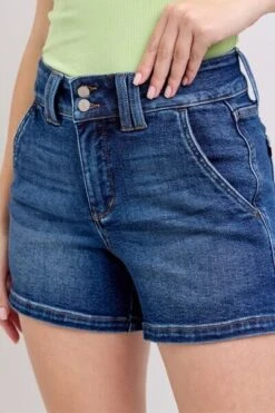 Judy Blue Full Size Double Button Waistband Denim Shorts Plus Size -Sydney So Sweet 0161e7e5 30ec 4d69 aab3 3e7d0bc07df7 Min