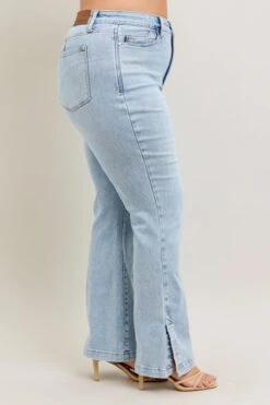 Judy Blue Full Size Tummy Control Vintage Wash Side Slit Slim Boot Jeans Plus Size -Sydney So Sweet 01a23e86 7fb8 4b4d a4d0 78ff12bc04eb Max