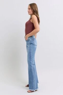 Judy Blue Full Size Raw Hem High Rise Bootcut Jeans -Sydney So Sweet 01b178ba d41c 4102 a08c 04d9b4e05ea7 Max