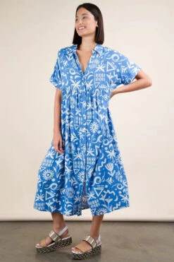 VERY J Plus Size Oversized Printed Shirt Midi Dress -Sydney So Sweet 02b77ba523ef445b93158e8663eb4ca8 Max Origin
