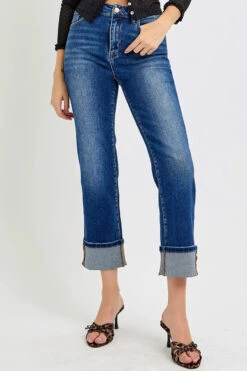 RISEN Full Size High Rise Ankle Straight Cuffed Jeans Plus Size -Sydney So Sweet 03b002fe 8fd2 4a1c 8bd9 51df9bed909e Max