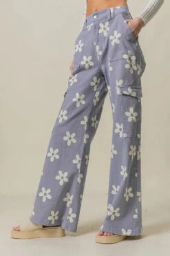 BiBi Flower Printed Side Pocket Wide Pants -Sydney So Sweet 04f8db79ec5e49389a9b3a2290f93d5d Max Origin