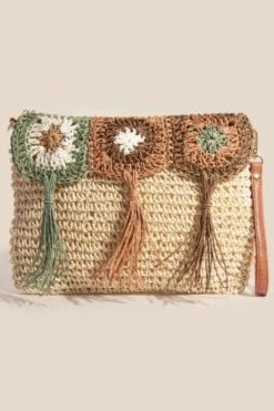Fame Intricate Tassel Braided Crossbody Bag