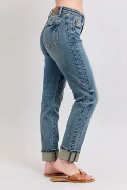 Judy Blue Full Size Mid Rise Vintage Wash Double Roll Cuff Boyfriend Jeans Plus Size 21 Judy Blue Full Size Mid Rise Vintage Wash Double Roll Cuff Boyfriend Jeans Plus Size -Sydney So Sweet 0bc0c342bc8040d1bc8ddbc36665d4ed Max Origin