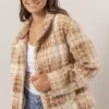 HYFVE Plaid Collared Neck Boucle Jacket With Pockets -Sydney So Sweet 0bcc07ce 963d 464d 8ef1 15f0dac80f17 Max