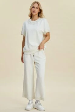 Double Take Full Size Pearl Detail Round Neck Top And Pants Set -Sydney So Sweet 0c42e02a b9b4 41be 9eb1 7767a66485bc Max