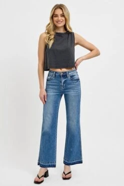 RISEN Full Size Raw Hem Ankle Bootcut Jeans Plus Size -Sydney So Sweet 0de7f87f af87 417a ab09 f3dd8e3d0cdc Max