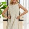 ADORA Applique Round Neck Sleeveless Shift Dress 2 ADORA Applique Round Neck Sleeveless Shift Dress -Sydney So Sweet 0e55edbf e144 4481 8305 e35485421364 Min
