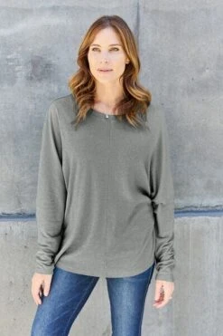 Double Take Full Size Round Neck Long Sleeve Top -Sydney So Sweet 0e761276 c1d9 4299 9cb6 c812c4621f55 Min