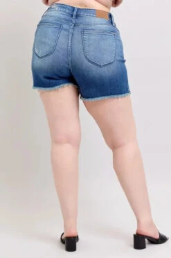 Judy Blue Full Size V-Front Denim Shorts With Shield Pockets Plus Size -Sydney So Sweet 0e77fc42 4816 493f 9016 b1c4e4bfe81c Max Origin