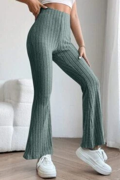 Basic Bae Full Size Ribbed High Waist Flare Pants -Sydney So Sweet 0f737ff4 9ada 4f05 b657 38ebeb5fd5c1 Min