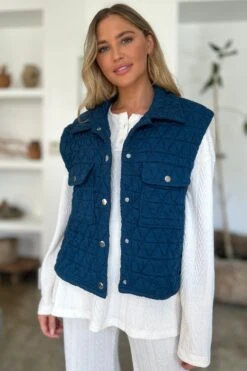 Double Take Full Size Pocketed Texture Snap Down Vest Coat -Sydney So Sweet 0fed7a88 f313 4610 b308 42e05bef1169 Max