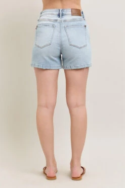 Judy Blue Full Size Frayed Hem High Rise Denim Shorts With Pockets Plus Size -Sydney So Sweet 1060923b 1102 496a 94e3 0ecef639535d Max