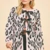 Davi & Dani Leopard Ribbon Tie Front Loose Fit Cardigan -Sydney So Sweet 11113cb8 3805 4216 b1ac 5b7245528845 Max