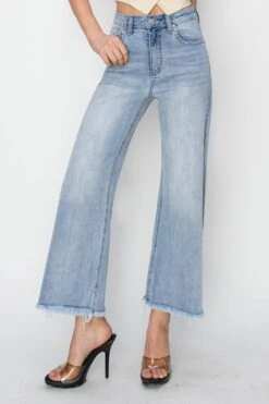 RISEN High Rise Crop Wide Fray Hem Jeans -Sydney So Sweet 11413f5b e746 452c b557 929b23af5b57 Max