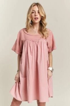 ADORA Round Neck Half Sleeve Babydoll Dress 10 ADORA Round Neck Half Sleeve Babydoll Dress -Sydney So Sweet 121b225a eeb2 442a a7b4 1cfc0df27a3b Min