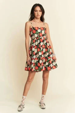 Davi & Dani Floral Scalloped Cutout Back Mini Dress -Sydney So Sweet 123c54ac6dfd4c8796520d9bea144f1a Max Origin