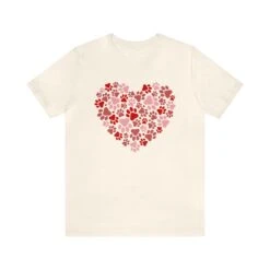Dog Paw Heart Dog Mom Valentine's Day Short Sleeve Graphic T-Shirt 15 Dog Paw Heart Dog Mom Valentine's Day Short Sleeve Graphic T-Shirt -Sydney So Sweet 12670326832266542972 2048