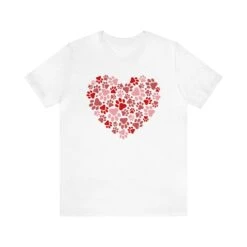 Dog Paw Heart Dog Mom Valentine's Day Short Sleeve Graphic T-Shirt 21 Dog Paw Heart Dog Mom Valentine's Day Short Sleeve Graphic T-Shirt -Sydney So Sweet 12810019614175989071 2048