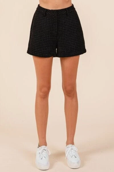 Mittoshop Tweed Classic Shorts With Side Pockets 5 Mittoshop Tweed Classic Shorts With Side Pockets - Image 3