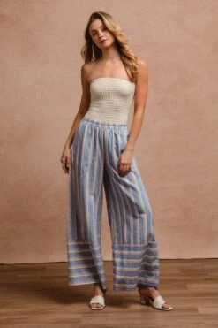 BiBi Striped Wide Leg Pants With Pockets -Sydney So Sweet 154ccba0 92e7 475c ad39 260f96789beb Max