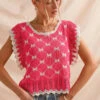 SO ME Bow Ribbon Pattern Sweater Top With Back Key Hole -Sydney So Sweet 18eed502 5908 4d4a b832 1ee96f1556ab Max Origin