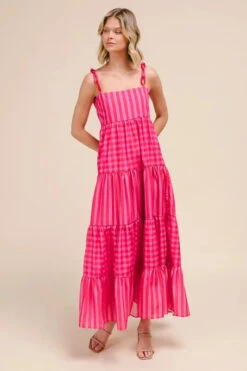 SO ME Stripe Tiered Maxi Dress With Colorful Chain Strap -Sydney So Sweet 1ae65da61871466a803bf60ed67fc537 Max Origin