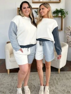 Double Take Full Size Contrast Drop Shoulder Top And Shorts Set -Sydney So Sweet 1cc87382 db5f 449f 8b73 96a9824d67c3 Max