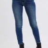 Judy Blue Full Size Mid-Rise Waist Skinny Jeans With Pockets