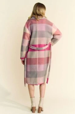 Davi & Dani Tied Color Block Collared Neck Coat -Sydney So Sweet 1e5e0e72 5e11 4869 8ddf e6ba63a262fe Max