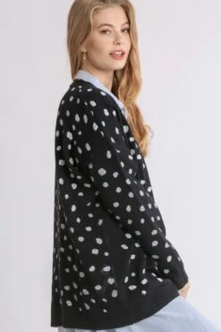 Umgee Polka Dot Open Front Drop Shoulder Cardigan -Sydney So Sweet 208bd3b3 5419 4883 8a49 d787b41950b9 Max