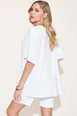 Basic Bae Full Size V-Neck Drop Shoulder T-Shirt And Shorts Set -Sydney So Sweet 20d303e7 3c6c 4447 935e 6b2910027334 Max