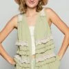 POL Ruffled Open Front Sleeveless Cardigan -Sydney So Sweet 2240cb4c ab38 42c0 906a dbb21ca2e2d5 Min
