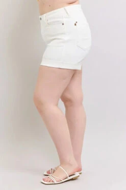 Judy Blue Full Size High Waist Double Roll Cuff Denim Shorts Plus Size -Sydney So Sweet 23375acb 9a5f 4ec9 9459 9c6480e8368f Max Origin