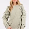 Mittoshop Ruffled Mineral Washed Round Neck Long Sleeve Sweatshirt -Sydney So Sweet 23bad8fb a5aa 44b2 a7e0 933066d811d3 Min