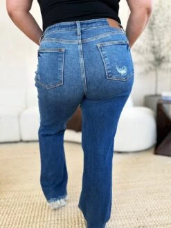 Judy Blue Full Size Mid Rise Distressed Raw Hem Jeans -Sydney So Sweet 2419acf6 dc33 4228 a76c acbe5cb91a5f Max