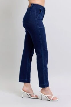 Judy Blue Full Size Hw Work Wear Knee Patch Straight Jeans Plus Size -Sydney So Sweet 252e761cb4194425855f72993b995928 Max Origin