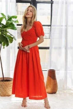 ADORA Popcorn Smocked Puff Sleeve Dress -Sydney So Sweet 2586a94e c4ab 4200 b467 ff88dc910888 Min