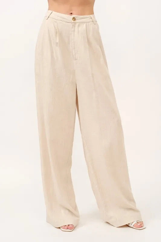 And The Why High-Rise Wide Leg Linen Blended Pants 3 And The Why High-Rise Wide Leg Linen Blended Pants