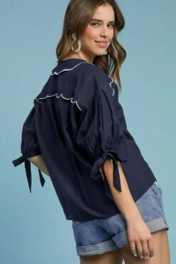 Umgee Full Size Embroidered Detail Button Down Shirt Plus Size -Sydney So Sweet 262878f8 3352 457e b35e 6eef6d52eea2 Max