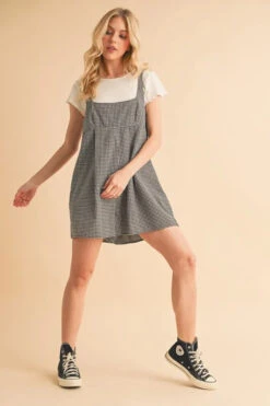 Aemi+Co Plaid Square Neck Romper -Sydney So Sweet 27c81dbbdebf44d7a13b7c211ae244ac Max Origin