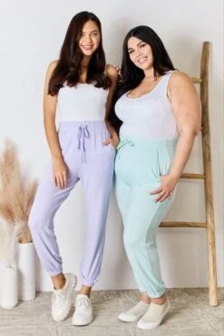 RISEN Full Size Drawstring Ultra Soft Knit Jogger -Sydney So Sweet 292e759c bcb6 41e8 8673 dec1c529fc87 Min