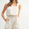 MABLE Square Neck Crop Top And Shorts Set -Sydney So Sweet 2d64f59499a449e7968b01efda6ae3aa Max Origin