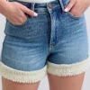 Judy Blue Full Size Hw Tummy Control Shearling Cuff Denim Shorts Plus Size 1 Judy Blue Full Size Hw Tummy Control Shearling Cuff Denim Shorts Plus Size -Sydney So Sweet 2ef14e747e8247ab8185db7741204496 Max Origin