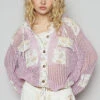 POL Vintage Washed Crochet Hoodie Jacket With Patchwork -Sydney So Sweet 2f3032c3b302456590f86c953f9a7325 Max Origin