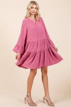 Mittoshop Tiered Notched Flare Sleeve Dress -Sydney So Sweet 2f9741ef f394 4fbc 9373 8ee7aa0ca445 Min