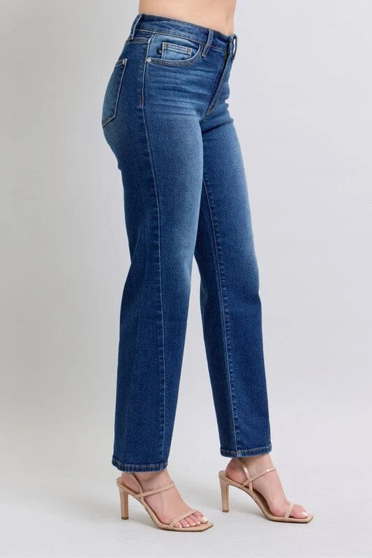 Judy Blue Full Size Side Seam Detail Straight Jeans With Pockets 5 Judy Blue Full Size Side Seam Detail Straight Jeans With Pockets - Image 3