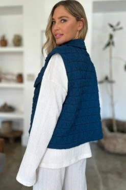 Double Take Full Size Pocketed Texture Snap Down Vest Coat -Sydney So Sweet 35b1fad8 b658 423d 9369 b356948f1425 Max