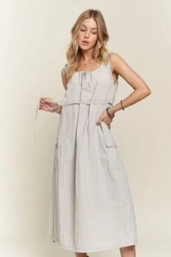 ADORA Drawstring Slit Back Cargo Dress -Sydney So Sweet 37a1bead e783 437d a91a d93018de9169 Min