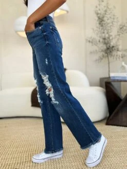 Judy Blue Full Size Mid Rise Distressed Raw Hem Jeans -Sydney So Sweet 38c0eb98 8516 4dc8 9a03 7150bc906995 Max